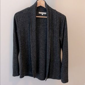 Grey shawl collar cardi from Plenty (monk&Lou) xs